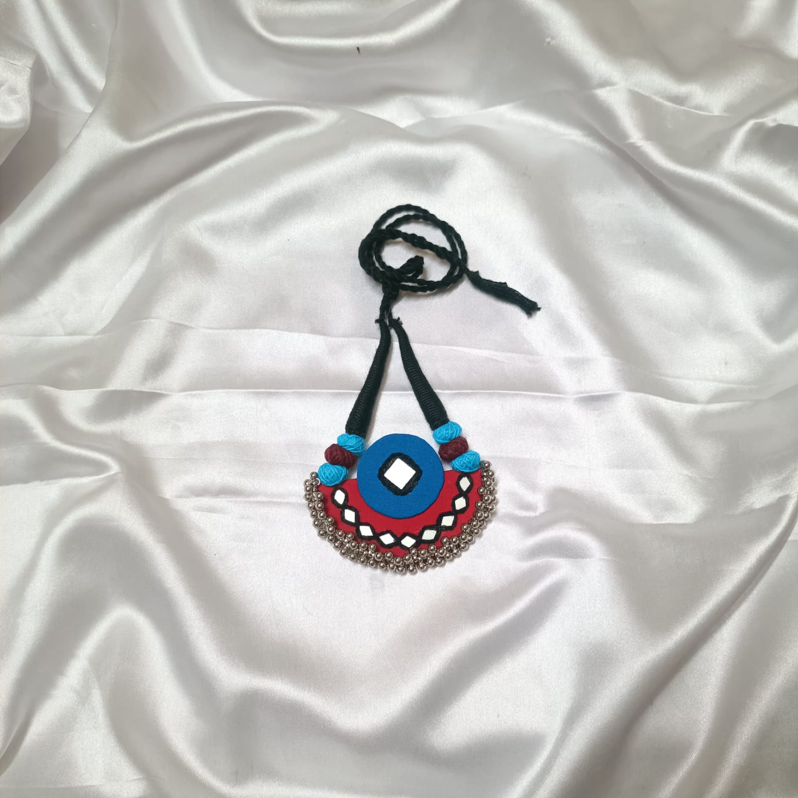 Royal Bloom: Handmade Necklace & Earrings Set