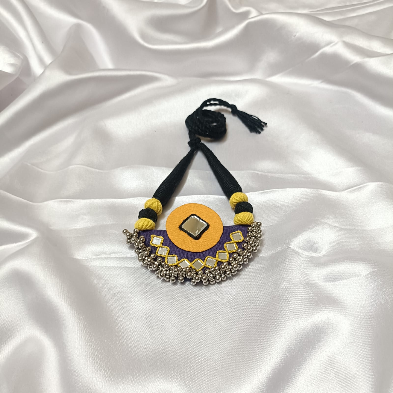 Sunrise Glow: Handmade Necklace & Earrings Set