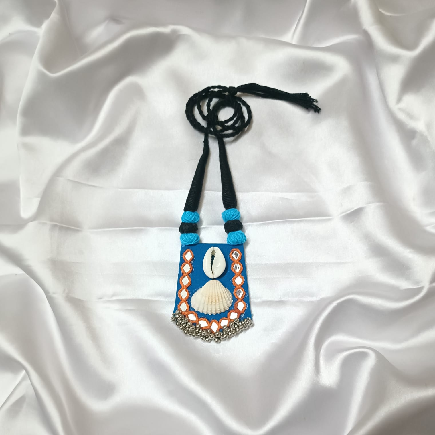 Blue Lotus: Handmade Necklace & Earrings Set