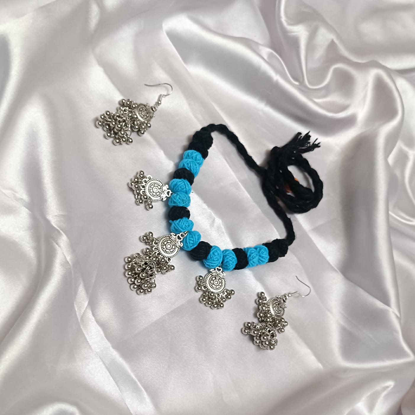 Ocean Charm: Handmade Necklace & Earrings Set